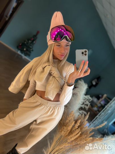 Маска горнолыжная Prime белая