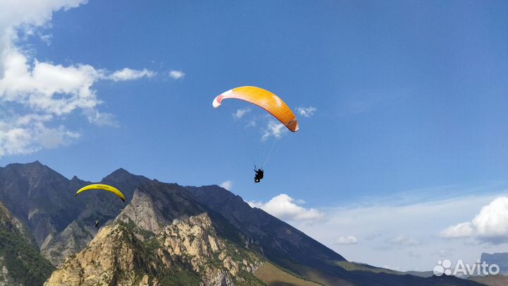 Полет на параплане с инструктором (летом)