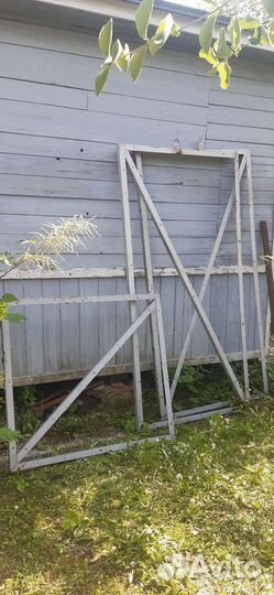 Ворота с калиткой распашные бу