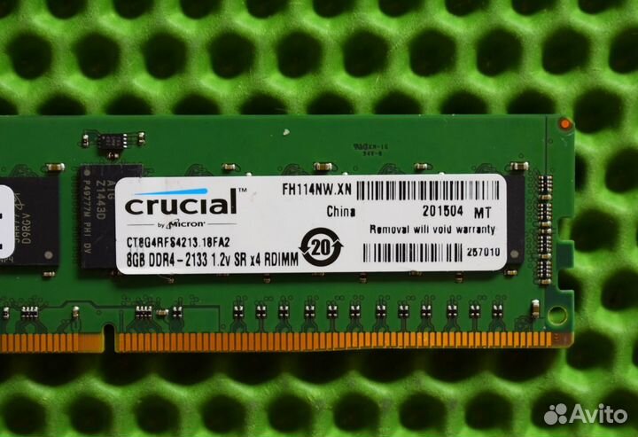 8GB DDR4 ECC micron 2133