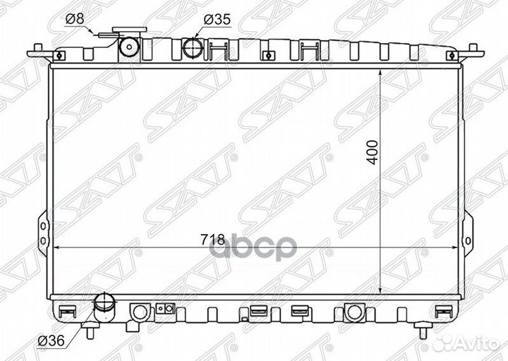 Радиатор Hyundai Sonata 98-13 / Kia Optima 00-05