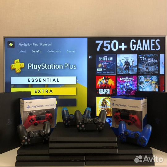 Sony PlayStation 4 Pro+750игр/гарантия/доставка