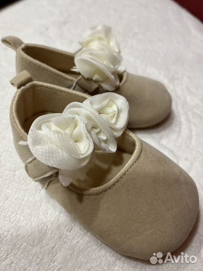 Пинетки туфли для новорожденных девочек