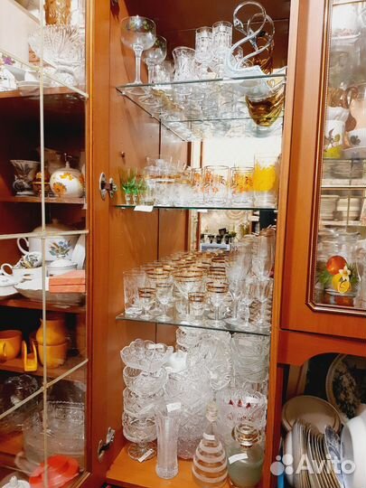 Фужеры, хрусталь, вазы
