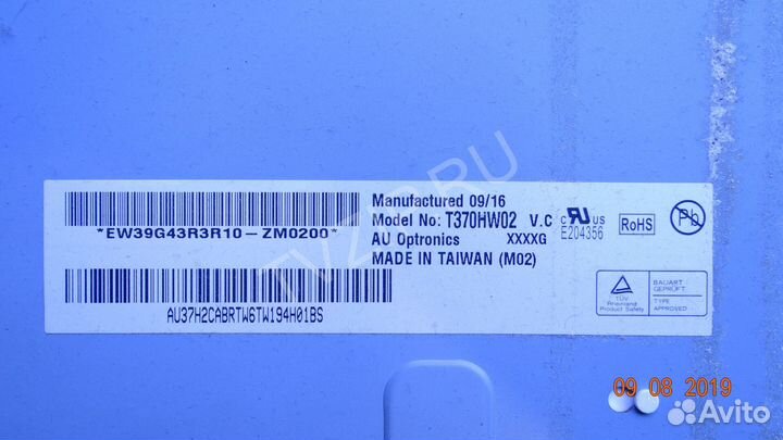 T370HW02 VC XR/XL 37T04-S0R 37T04-S0U