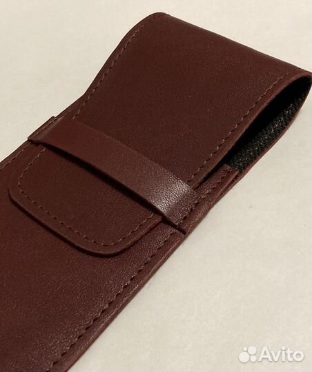 Пенал для ручек или очков из кожи натуральной