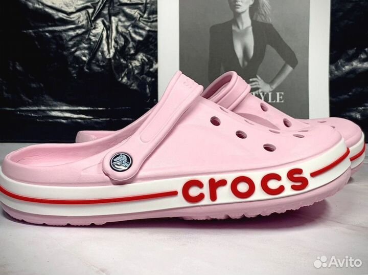 Crocs сабо розовые 41-45 размер