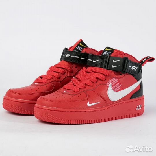 44 Кроссовки Nike Air Force 1 Mid '07 LV8, Red Bla