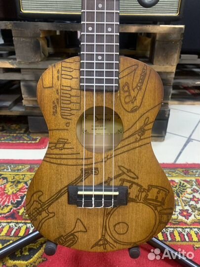 Укулеле концерт Shinobi D-23/MP авторский рисунок