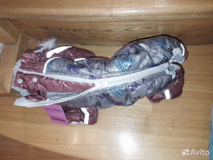 Новый комбинезон 45 см со светоотраж. лентами