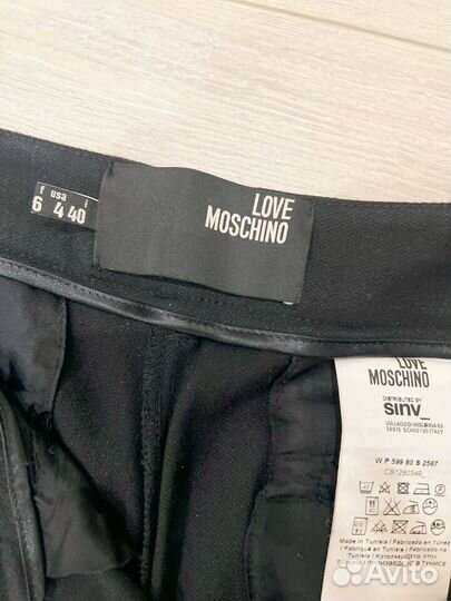 Брюки шерсть Moschino love