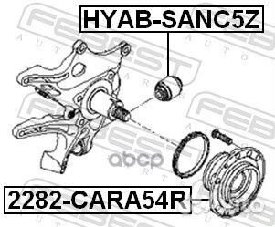 Ступица колеса зад прав лев Febest