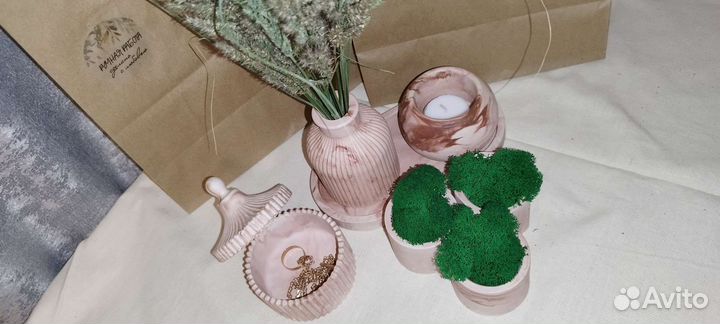 Подарочный набор. Ваза. Шкатулка. Кашпо