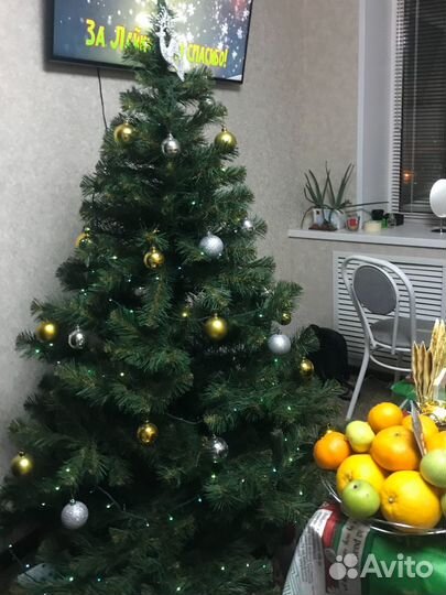 Ель искуственная 180 см, б/у