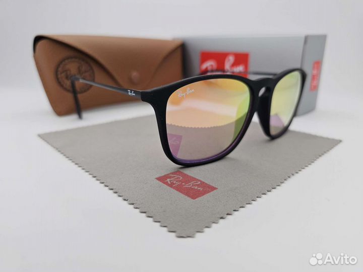 Очки Ray Ban 4187 Chris 622/Z2 Pink Mirror