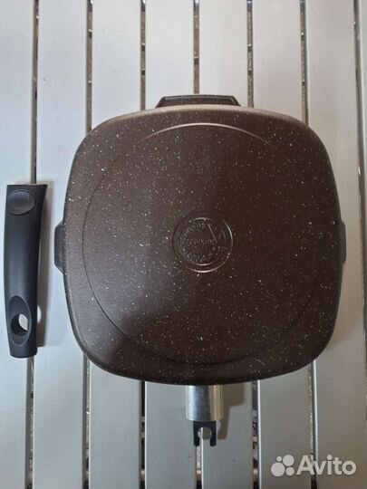 Сковорода гриль Kukmara сгмт281а кофейный мрамор