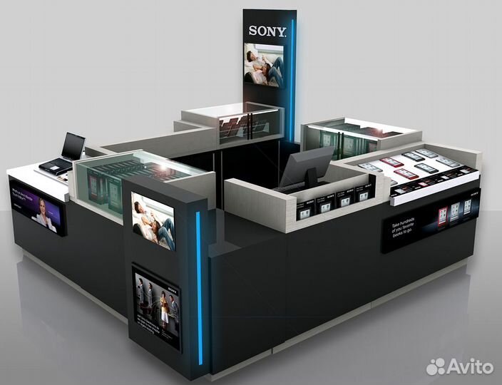 Проект Витрины и прилавки из Лдсп и стекла