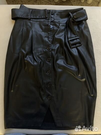 Юбка кожзам 46