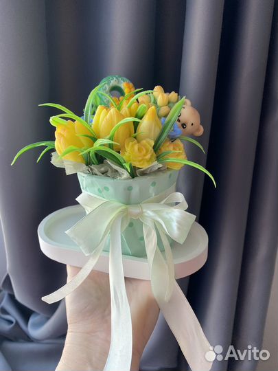 Букет из мыла 8 марта