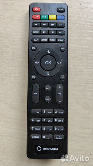 Пульт ду для ресивера Телекарта