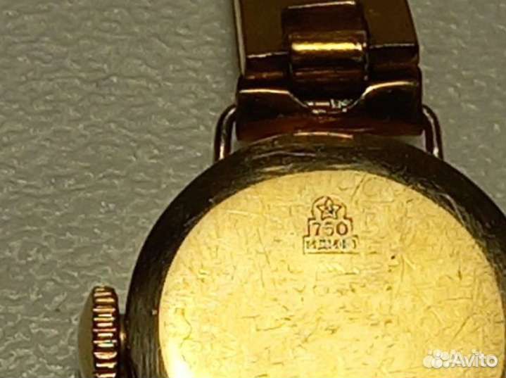 Золотые часы с браслетом Чайка СССР