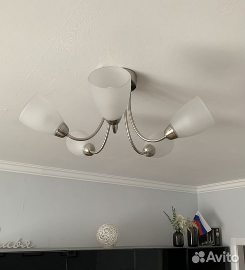Люстра IKEA halvmane халвмоне Е14 5х45Вт