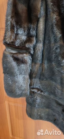 Шуба норковая 42 44 бу коричневая