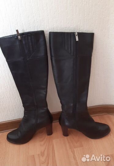 Сапоги кожаные