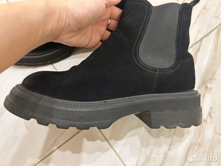 Челси натуральная замша 40 зимние