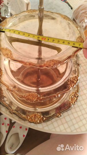 Этажерка для фруктов трехярусная, конфетница