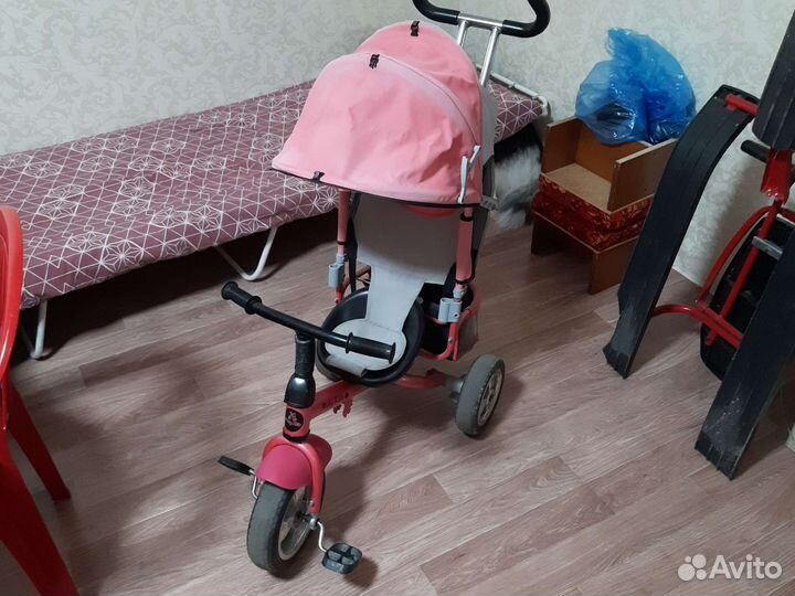 Детский велосипед с ручкой бу