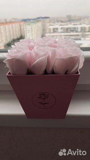 Подарочный набор из мыльных роз