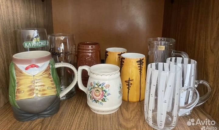 Пивные кружки и бокалы
