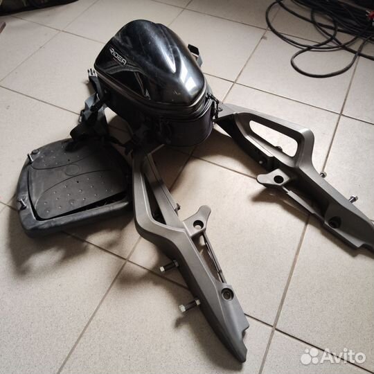 Багажник Honda NC700, крепление + кофр