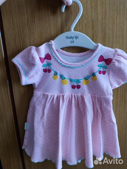 Платья боди для девочки 68