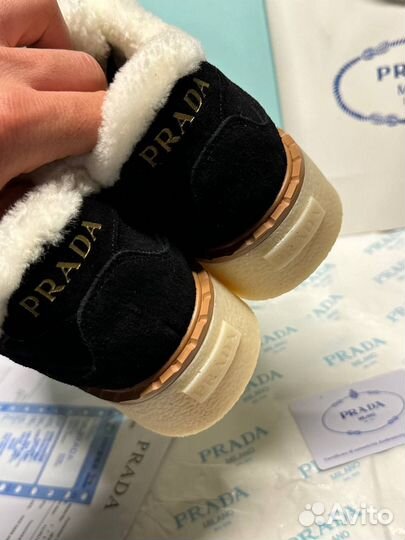 Кроссовки зимние Prada 