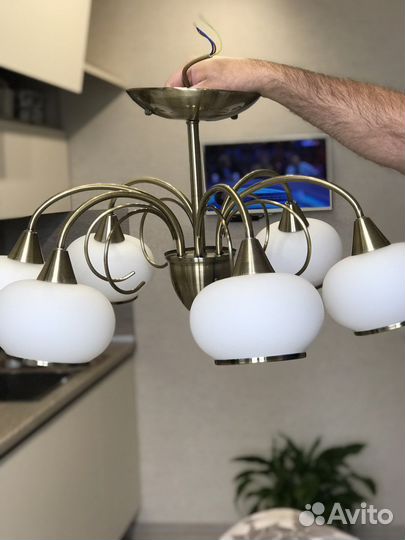 Комплект люстра и бра бу