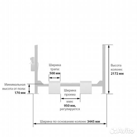 Подъемник 4-х стоечный Launch TLT-440W (F)