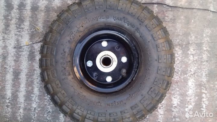 Колеса для садовой техники 260*80 2 шт с осью