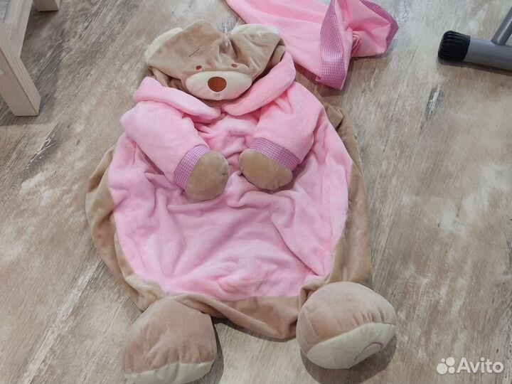 Детское мягкое кресло игрушка мишка