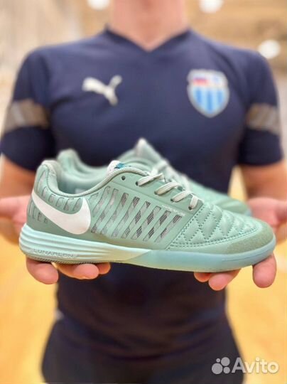 Футзалки Nike Lunar Gato2 Light Green детские