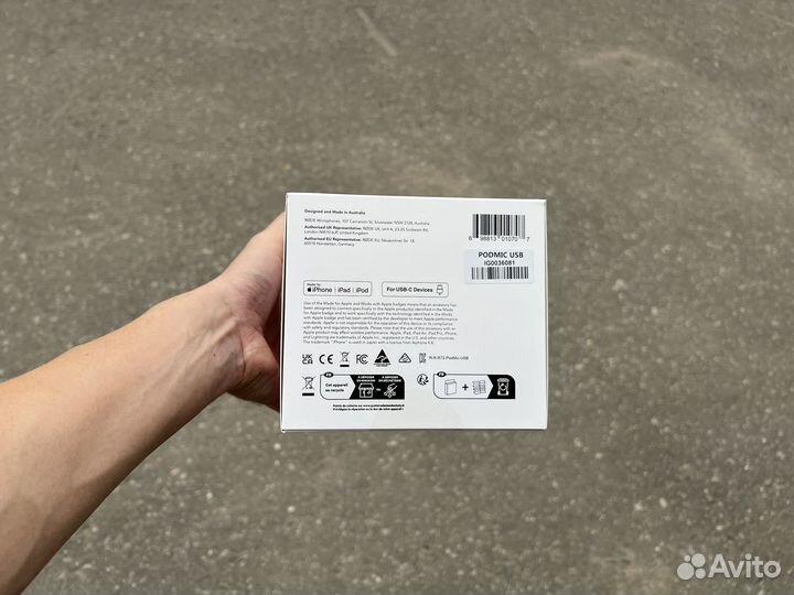 Микрофон rode PodMic USB, динамический, USB-C