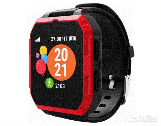 Детские умные часы Geozon Ultra Black/Red