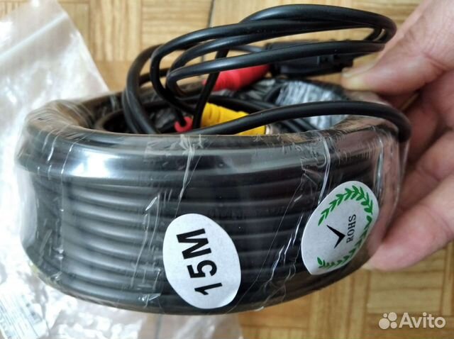 Кабель для камеры видеонаблюд. со встроенным питан