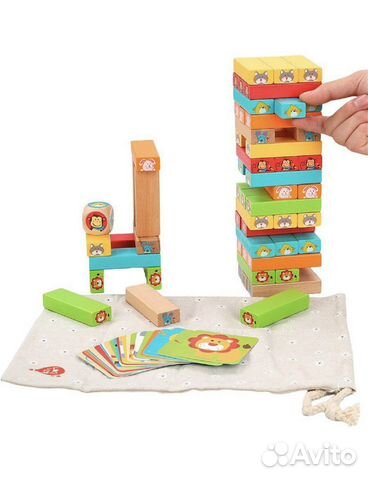 Падающая башня дженга Lucy & Leo