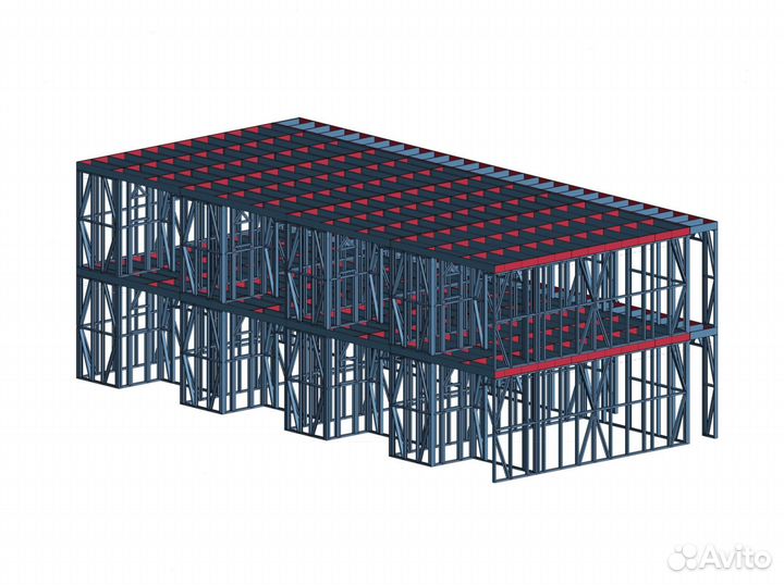 Лстк каркас лстк каркас 2-этажной гостиницы