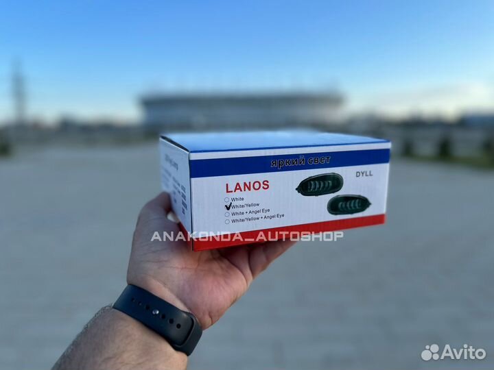 LED туманки Chevrolet Lanos 100w (White/Yellow)