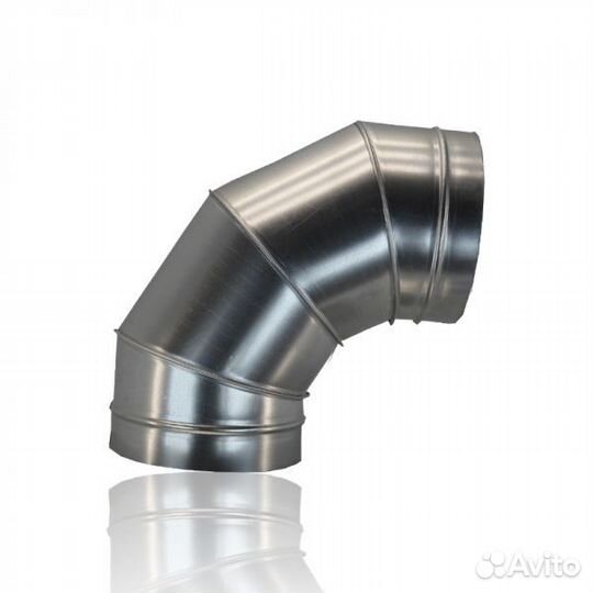 Отвод из оцинкованной стали 90 град 100