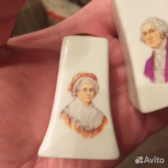 Солонка и перечница фарфор Америка 50е.г