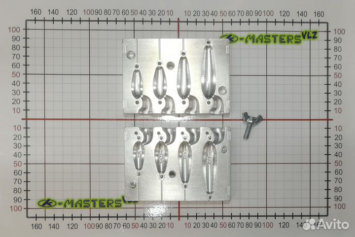 Форма для литья рыболовных грузил